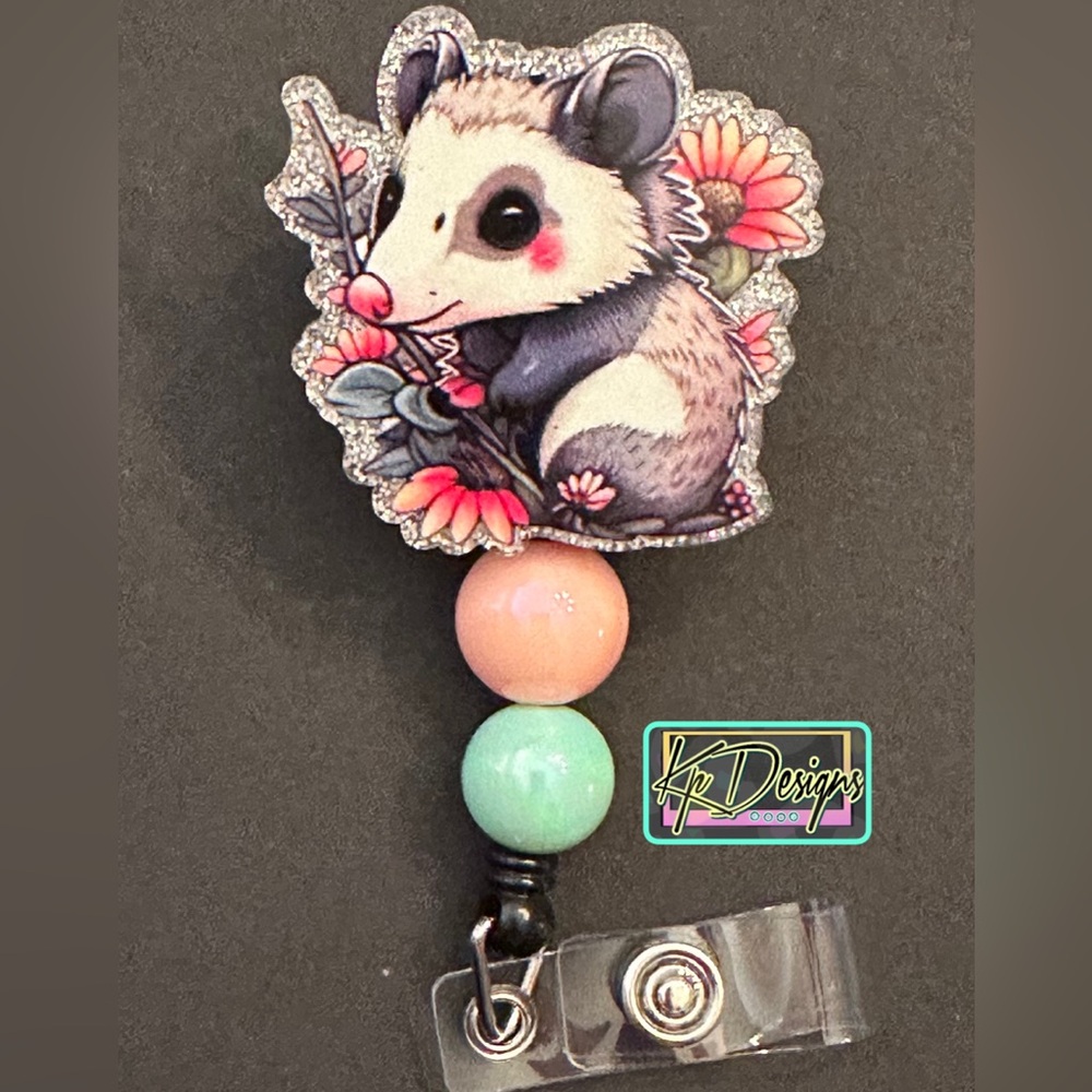 Opossum Badge reel